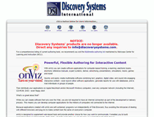 Tablet Screenshot of discoverysystems.com
